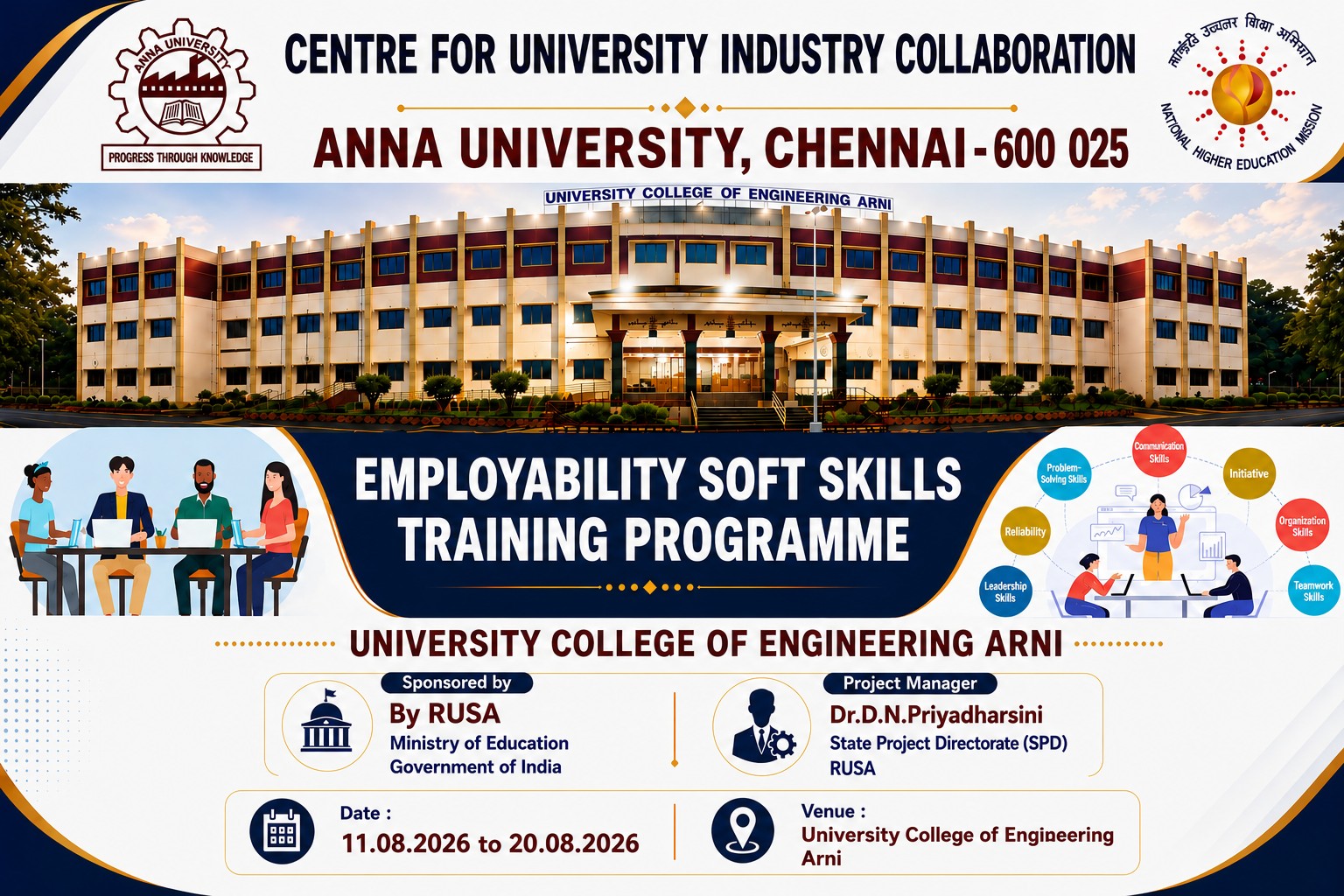 Employability Soft Skills Training Program from 11-08-2026 to 20-08-2026